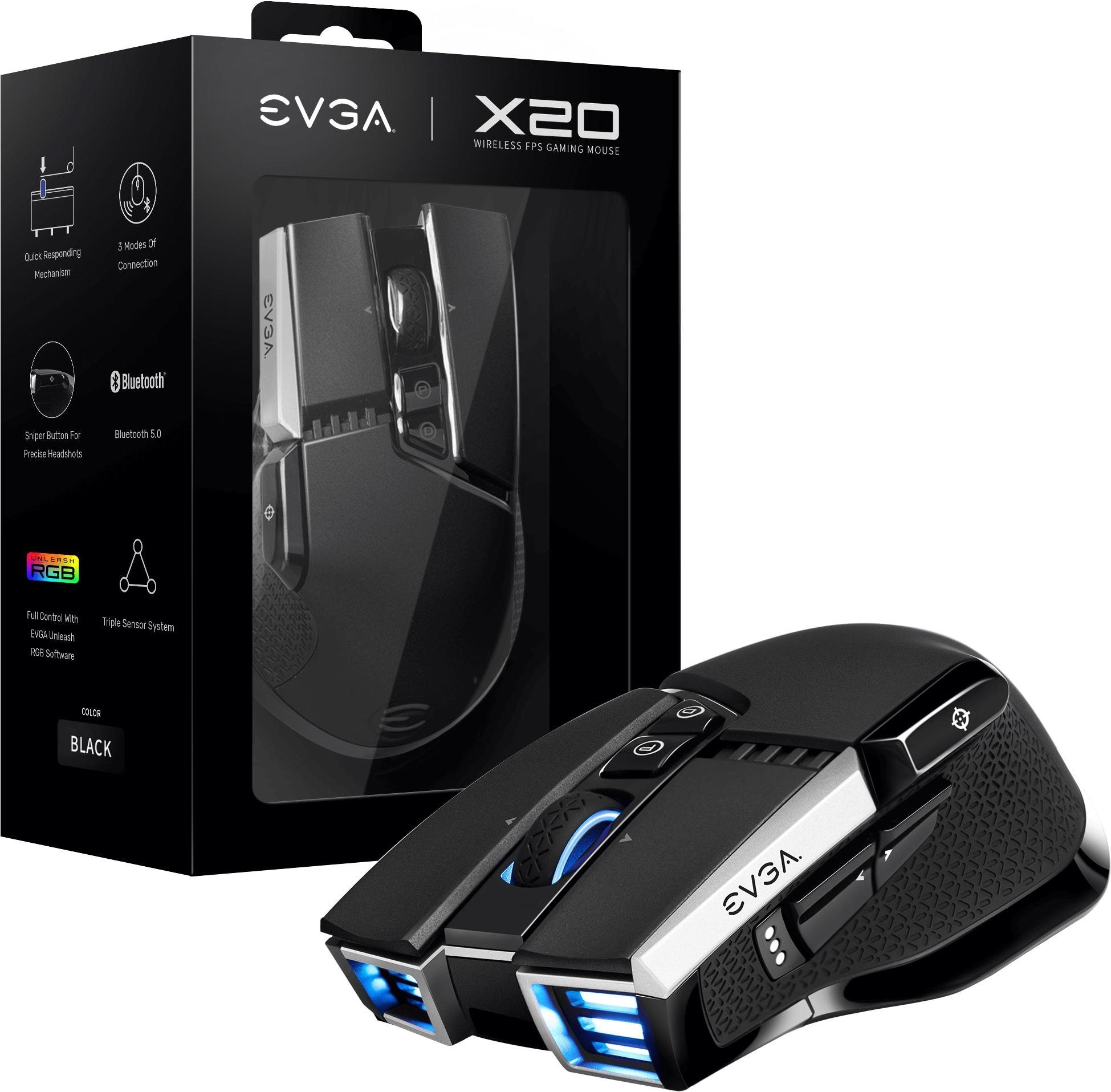 EVGA X20 Wireless Black - US