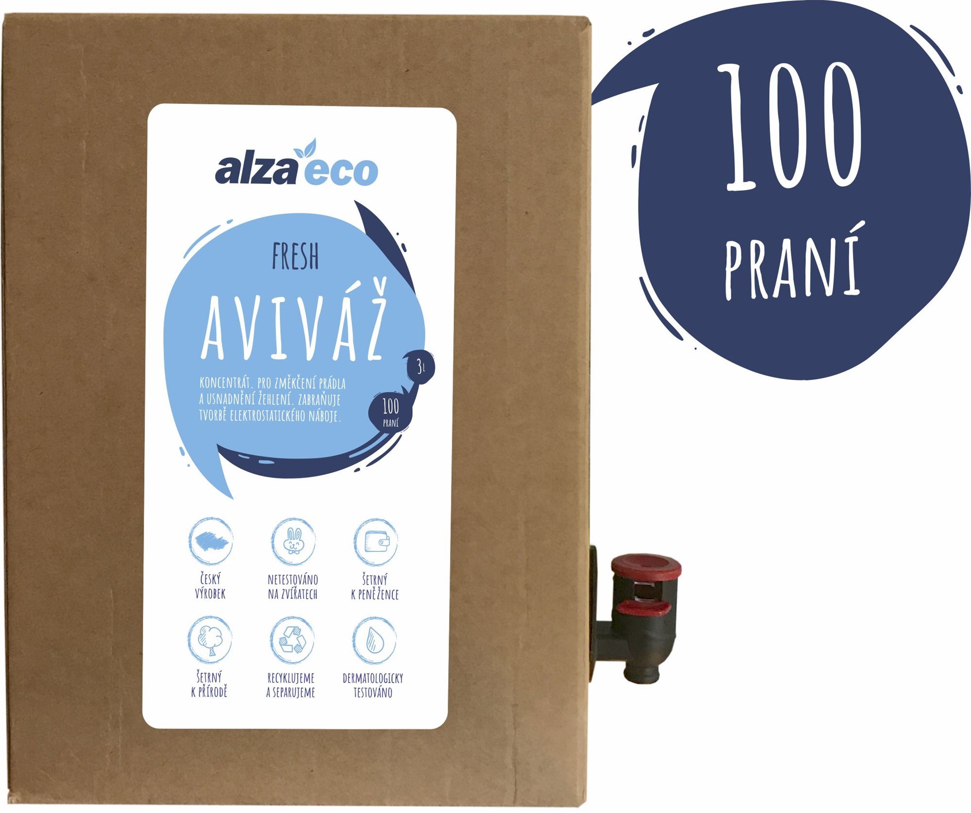 AlzaEco Fresh öblítő 3 l (100 mosáshoz)