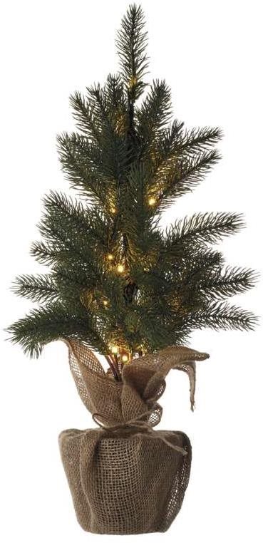 EMOS LED karácsonyfa, 52 cm, 3x AA, beltéri, meleg fehér, időzítővel
