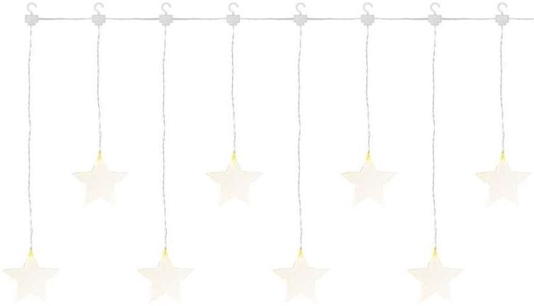 EMOS LED karácsonyi függöny - csillagok, 45x84 cm, beltéri és kültéri, meleg fehér