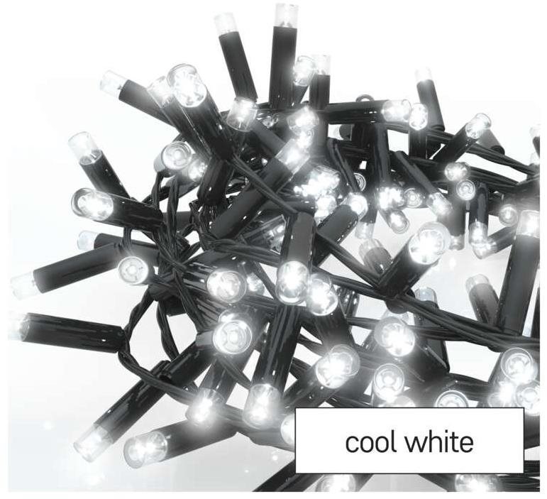 EMOS Profi LED csatlakozó lánc fekete - süni, 3 m, kül- és beltéri, hideg fehér