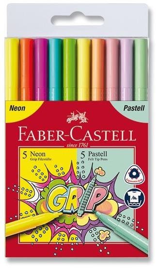 Faber-Castell Grip set Neon és Pasztell, 10 színben