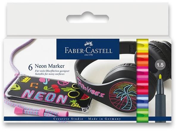 Faber-Castell neon színekben, 6 színek