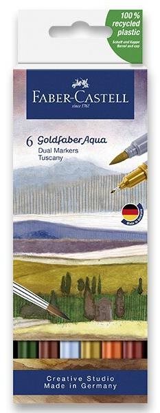 FABER-CASTELL Goldfaber Aqua Tuscany, 6 színű