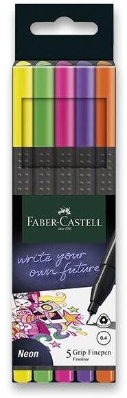 FABER-CASTELL Grip Neon, 5 színű