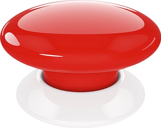 Okos gomb FIBARO The Button távirányító gomb - piros
