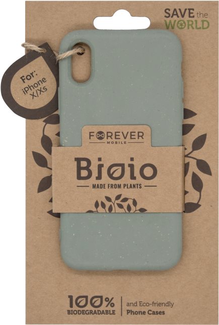 Forever Bioio iPhone X/XS zöld tok