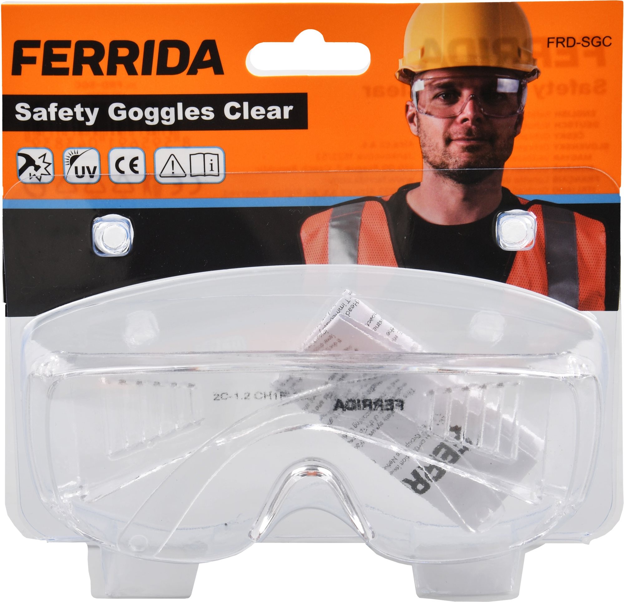 FERRIDA átlátszó védőszemüveg
