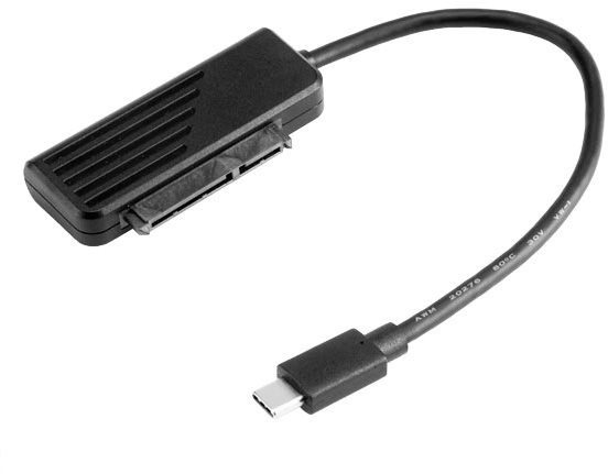 AKASA USB 3.1 Gen1 type C reduktor 2,5“ SATA meghajtó / AK-AU3-06BK csatlakoztatásához