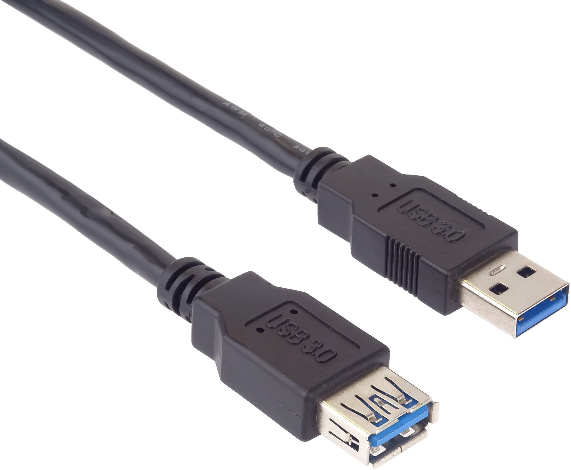 PremiumCord USB-A 3.0 to USB-A - 5m, fekete, hosszabbító