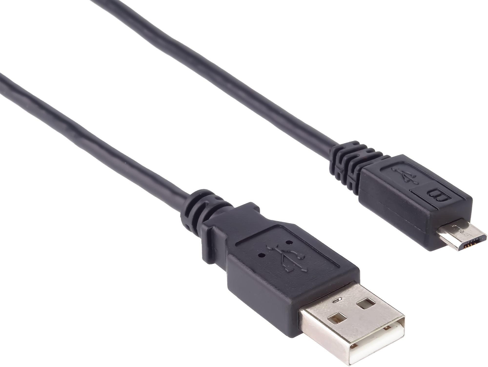 PremiumCord USB-A 2.0 to micro USB-B - 2m, fekete