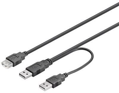 PremiumCord USB 2.0 - 0,2m, Y kábel