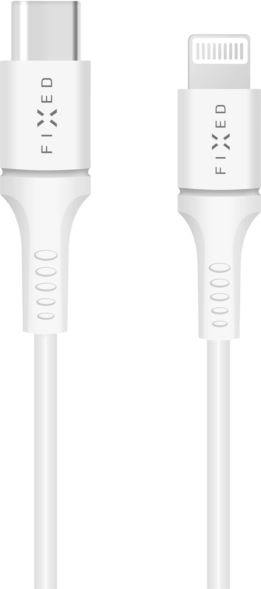 FIXED USB-C to Lightning, PD, MFI - 2m, fehér