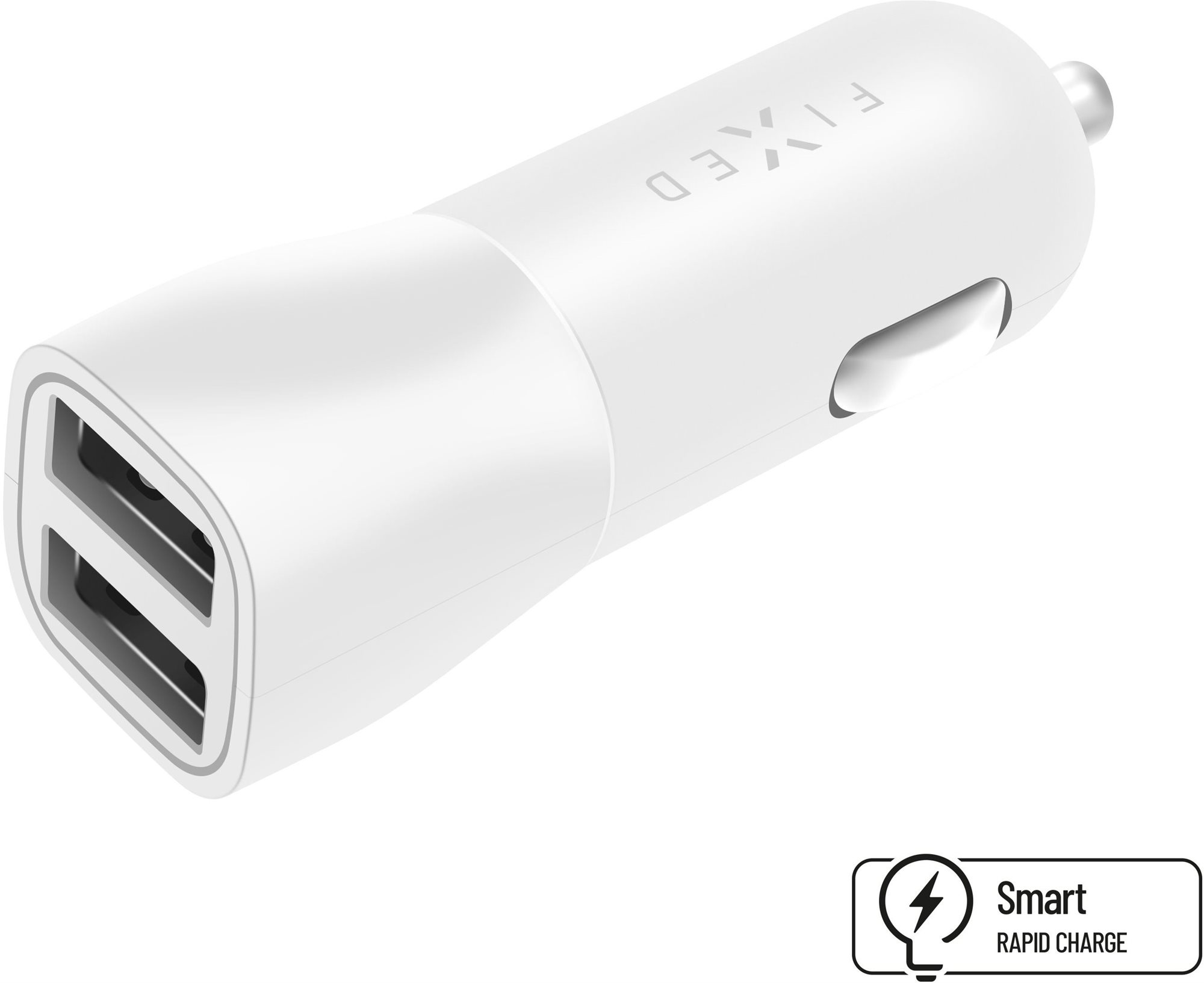FIXED Smart Rapid Charge 15 W 2 x USB kimenettel fehér