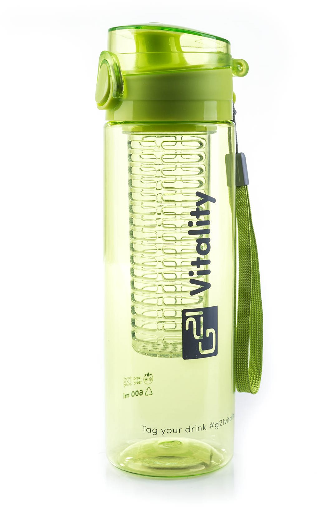 G21 Smoothie/juice palack, 600 ml, zöld