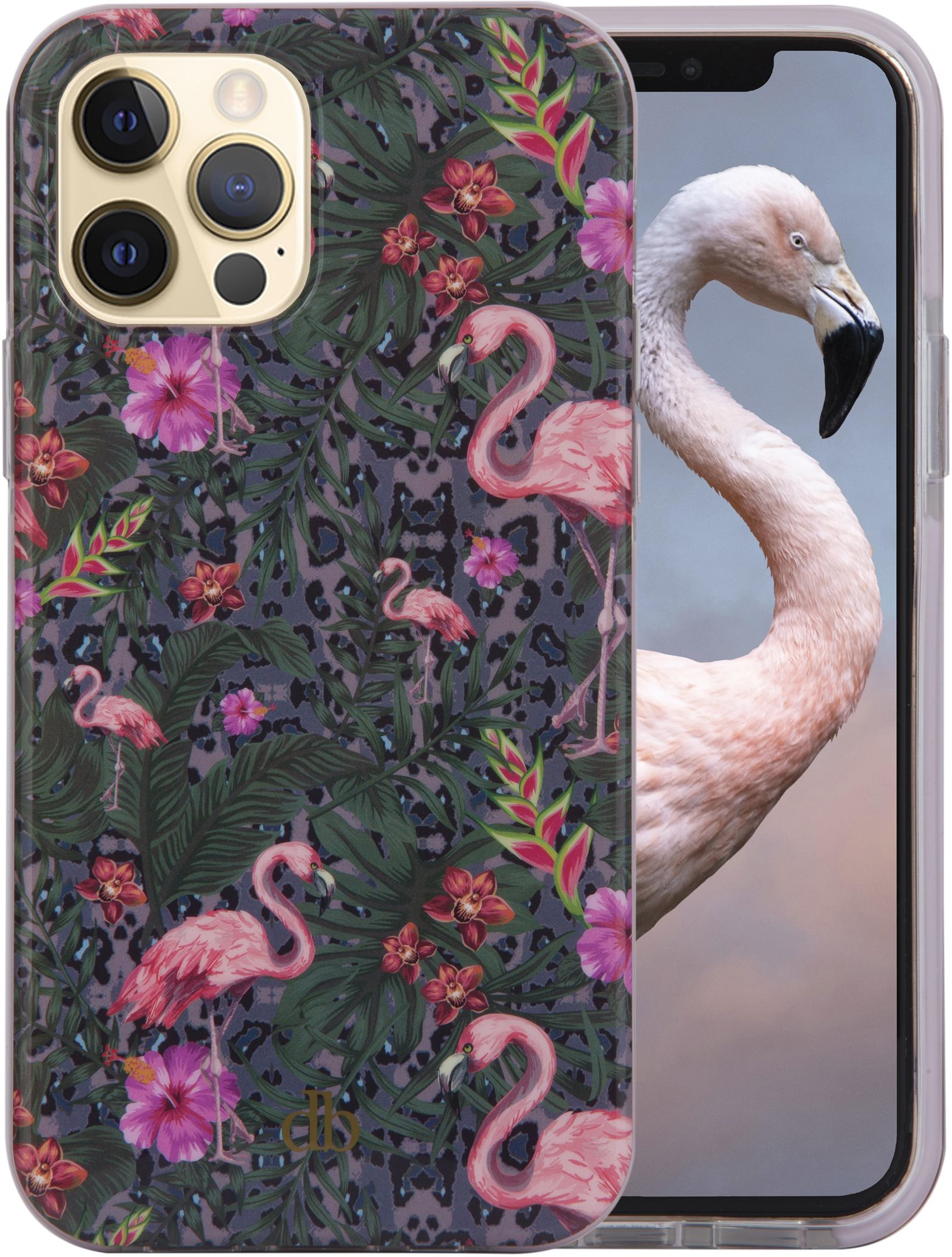 dbramante1928 Capri iPhone 13 Pro Tropical flamingo tok