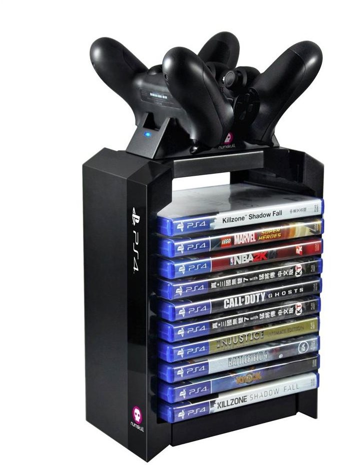 Numskull PlayStation 4 Premium Games Tower + Dual Charger