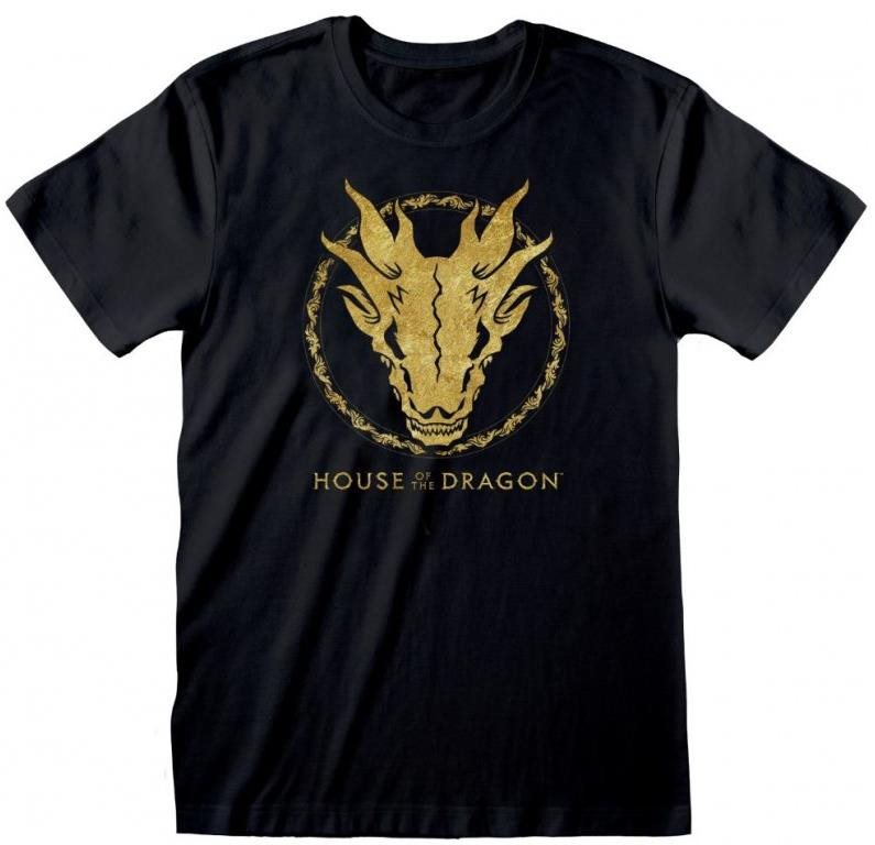 House of The Dragon - Gold Ink Skull - póló XXL