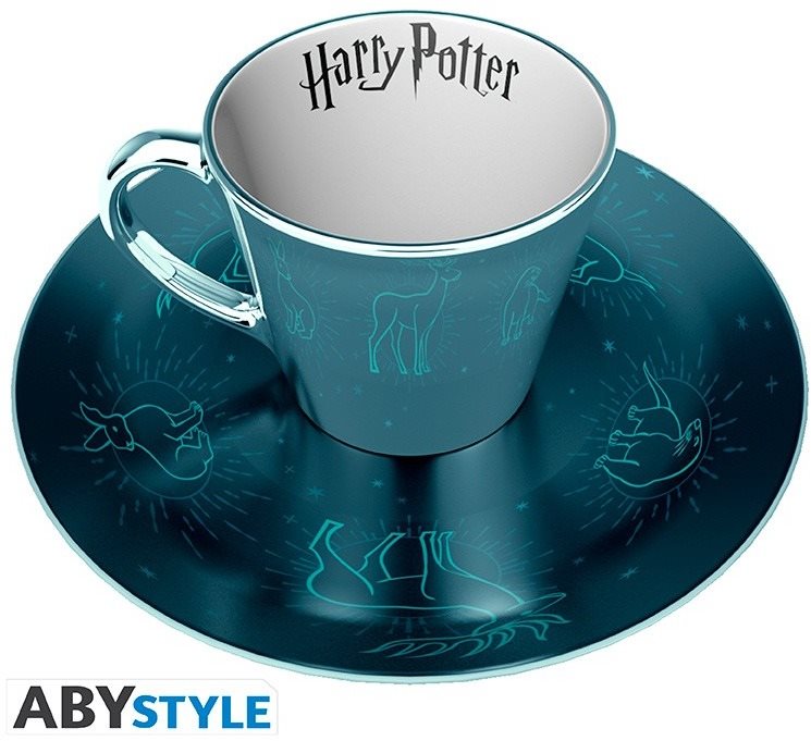 Harry Potter - Patronus - porcelán bögre csészealjjal