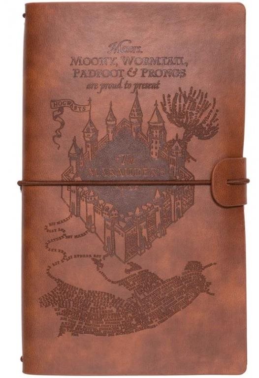 Harry Potter - Marauders térkép - jegyzetfüzet utazáshoz