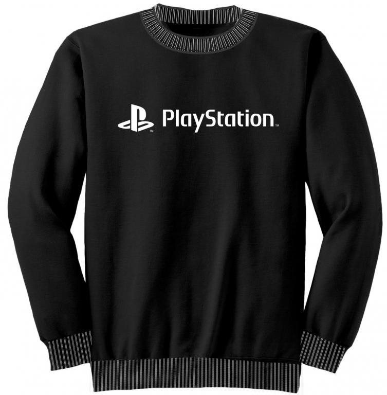 PlayStation - White Logo - kapucnis pulóver