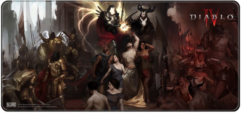 Diablo IV - Inarius and Lilith - Egér- és billentyűzet alátét