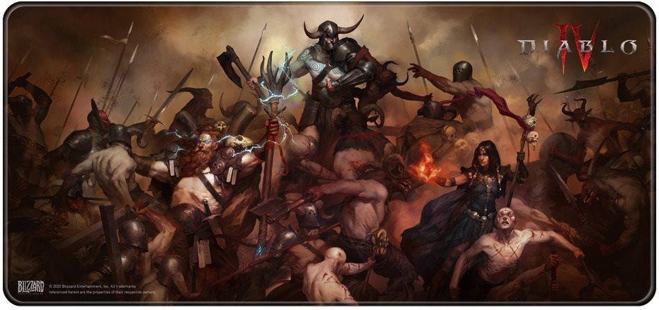 Diablo IV - Heroes - Egér- és billentyűzet alátét