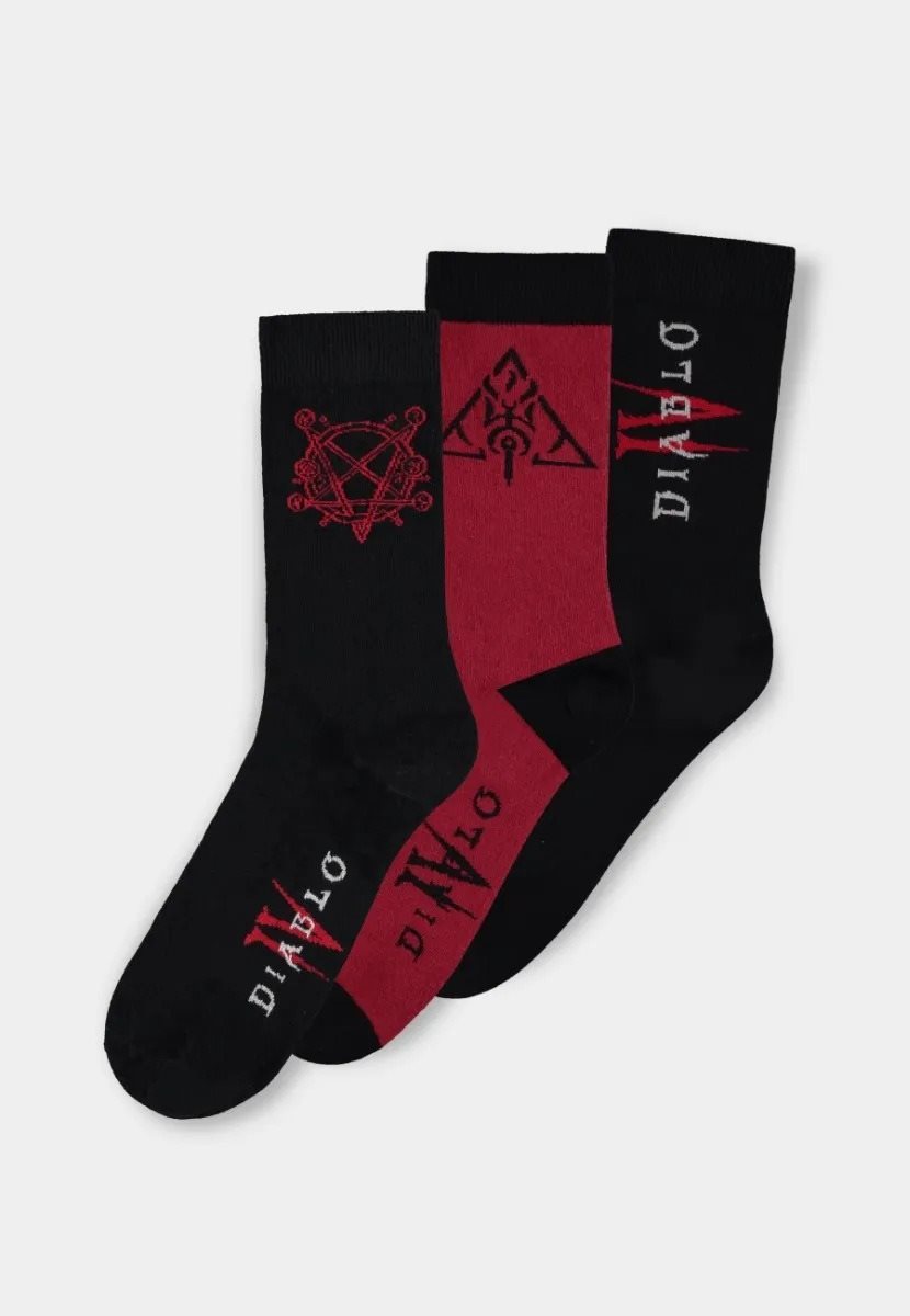 Diablo IV - Hell - 3x ponožky (43-46)