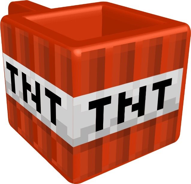 Minecraft - TNT - 3D bögre