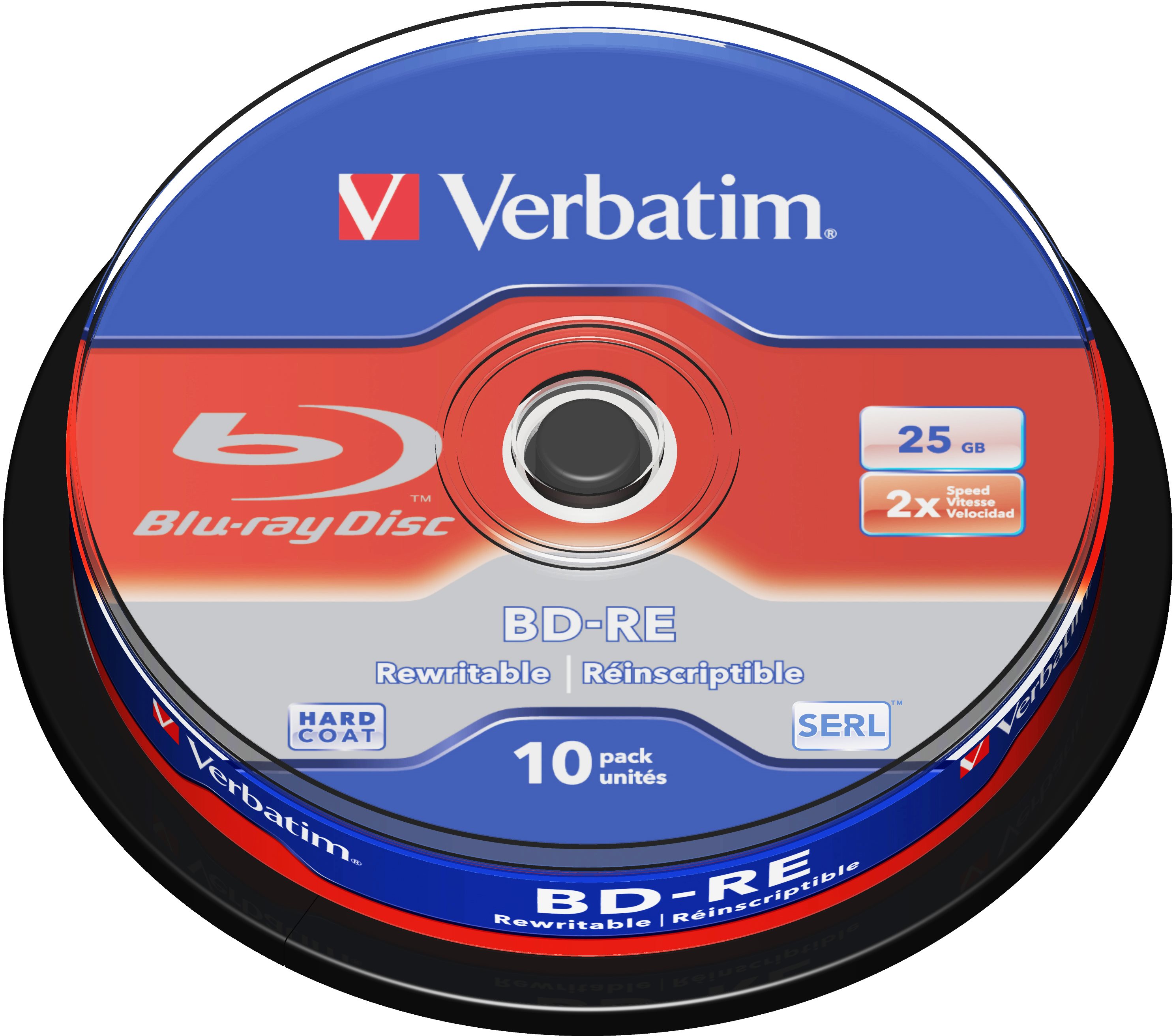 VERBATIM BD-RE SL 25GB, 2x, spindle 10 db