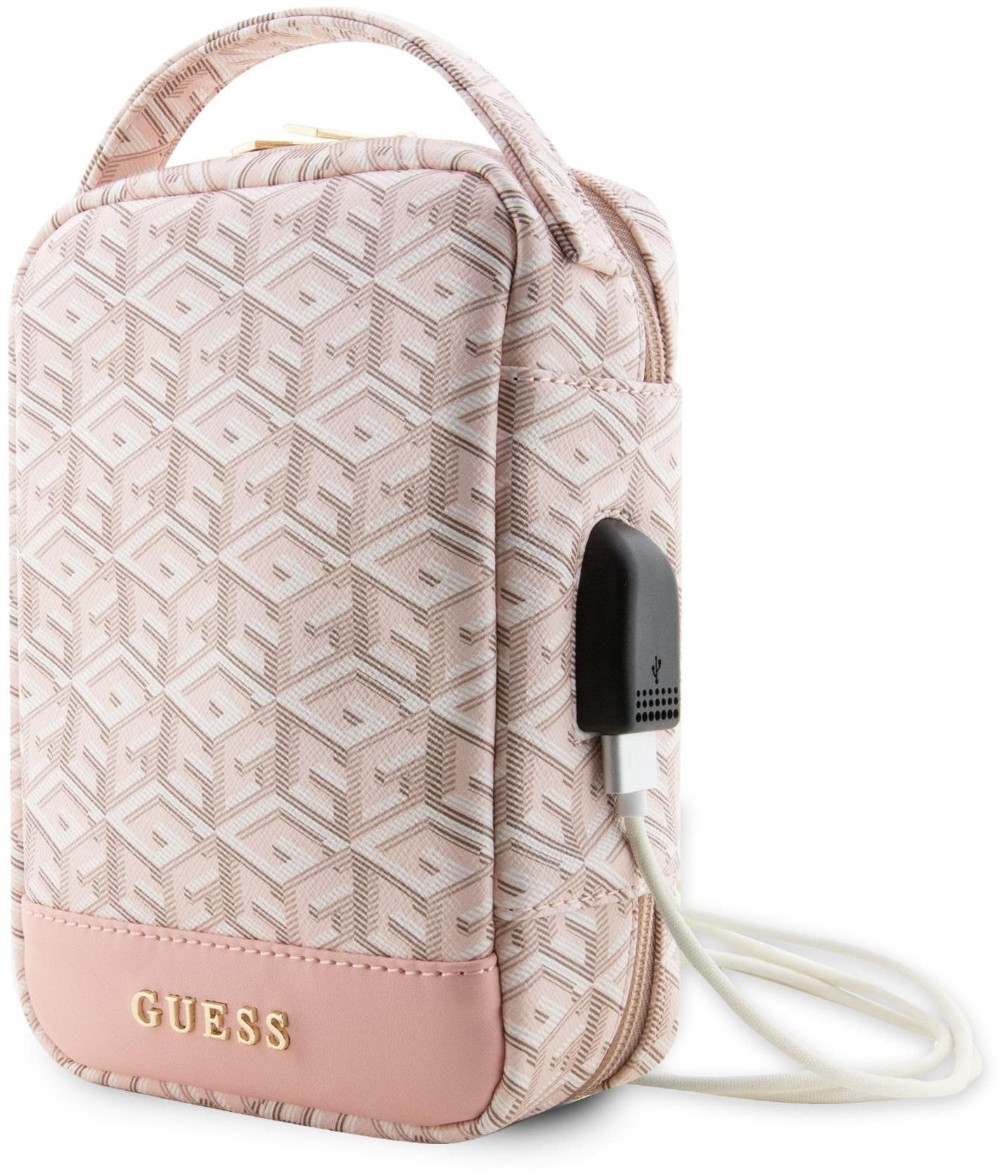 Guess PU G Cube Travel Universal Bag rózsaszín