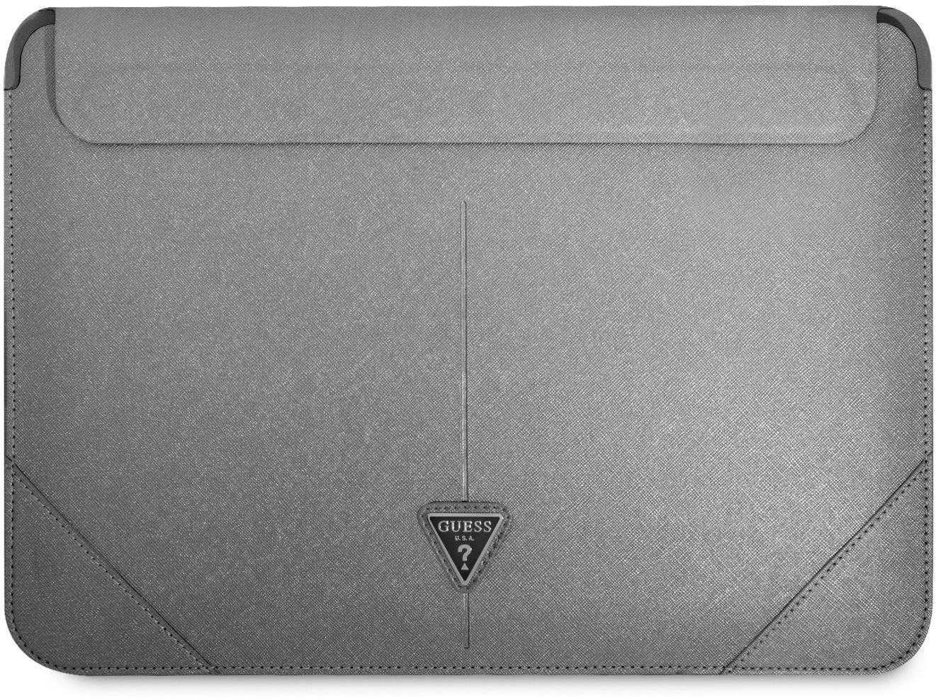 Guess Saffiano Triangle Metal Logo Computer Sleeve 16