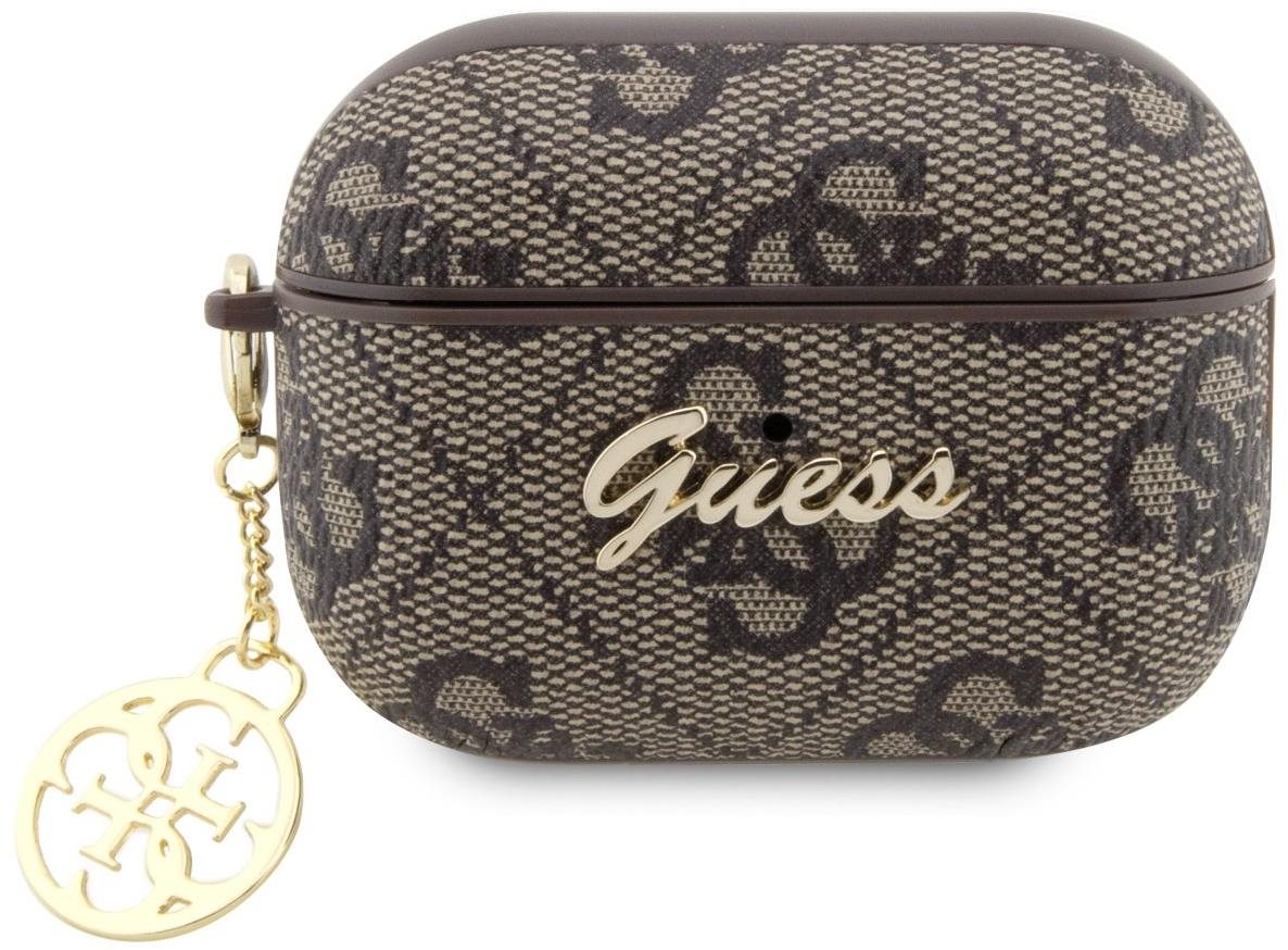 Guess 4G Script Charms PC/PU Airpods Pro 2 barna tok