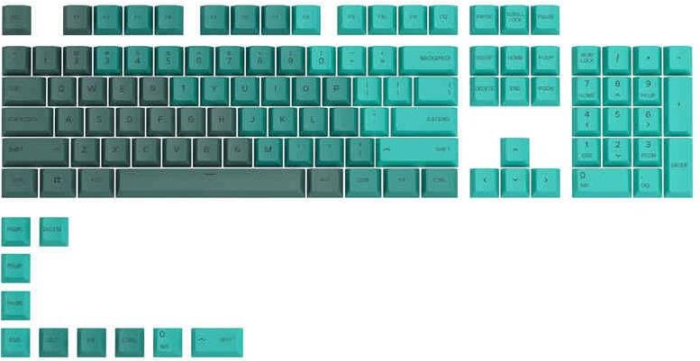 Glorious PC Gaming Race GPBT Keycaps - 114 PBT, ANSI, US-Layout, Rain Forest