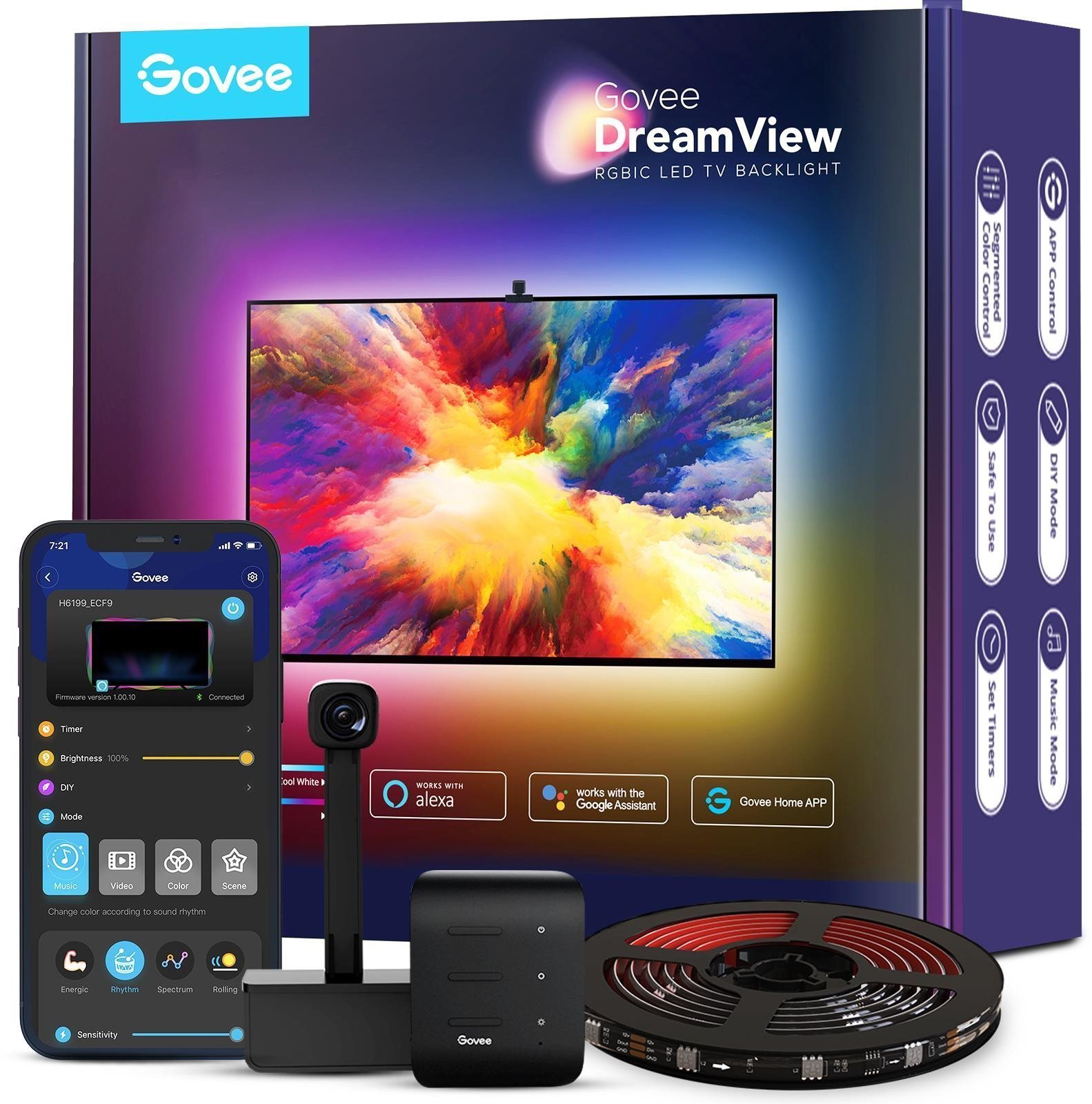 Govee DreamView TV 55-65 SMART LED-es RGBIC háttérvilágítás