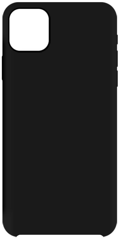 Hishell Premium Liquid Silicone Apple iPhone 12 Max fekete tok