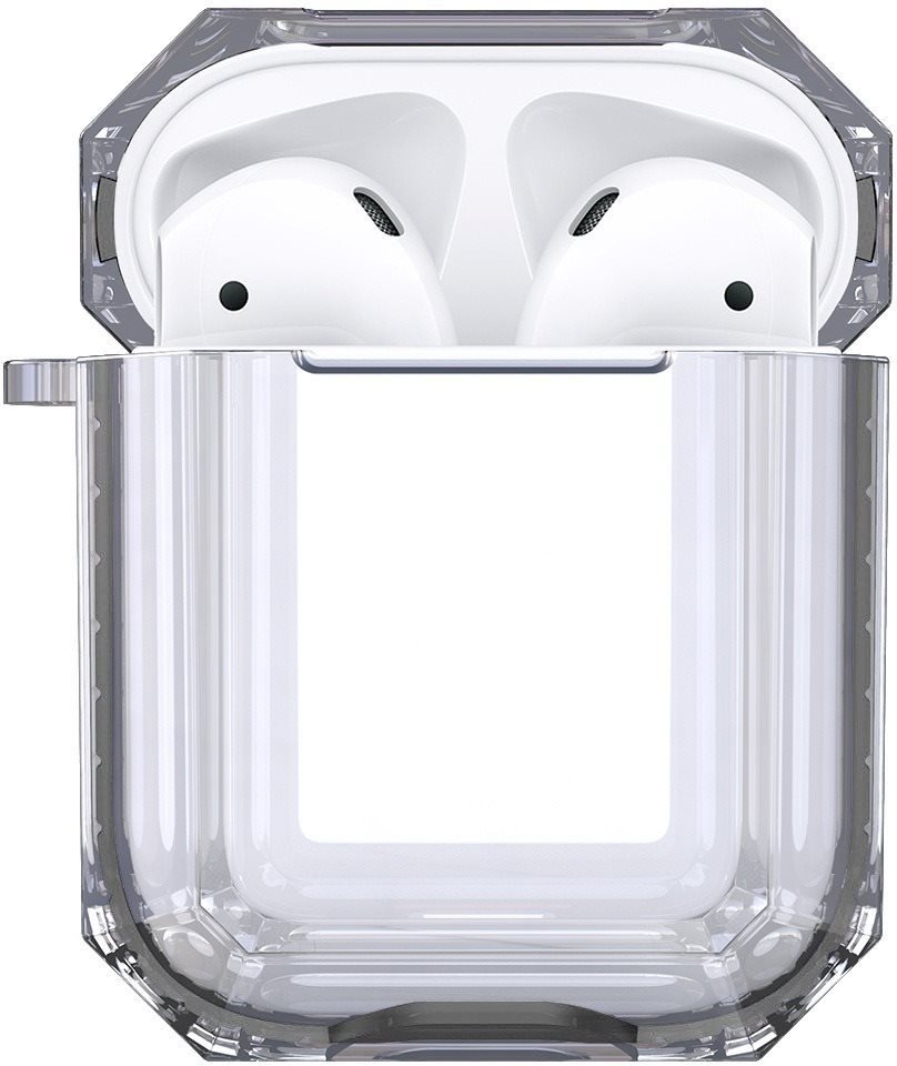Hishell Two Colour Clear Case for Airpods 1&2 black