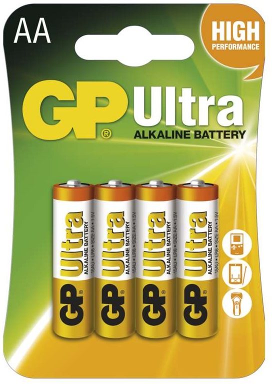 GP Ultra Alkaline LR6 (AA) 4 db a csomagban