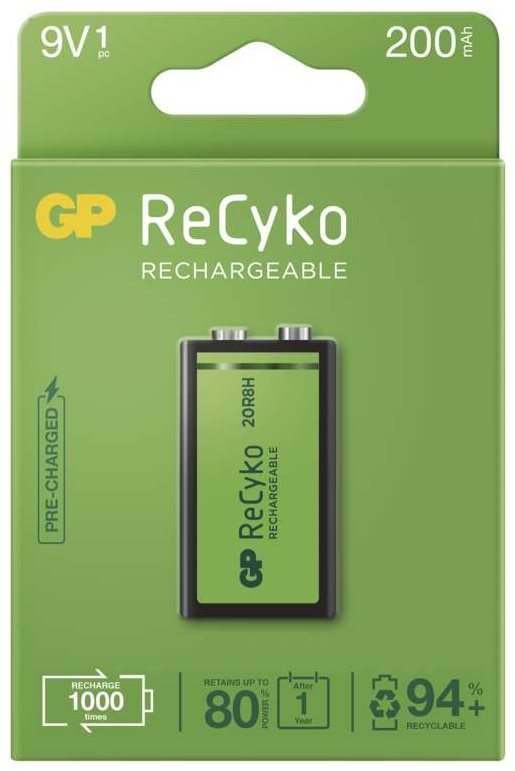 GP ReCyko 200 (9V), 1 db