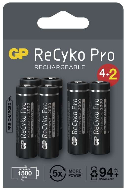 GP ReCyko Pro Professional AA (HR6), 6 db