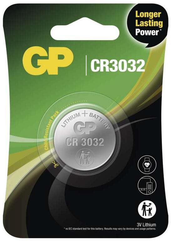 GP CR3032 lítium gombelem, 1 db