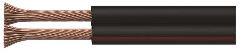 EMOS Kettős kábel árnyékolatlan 2x0,15mm fekete/barna, 200m