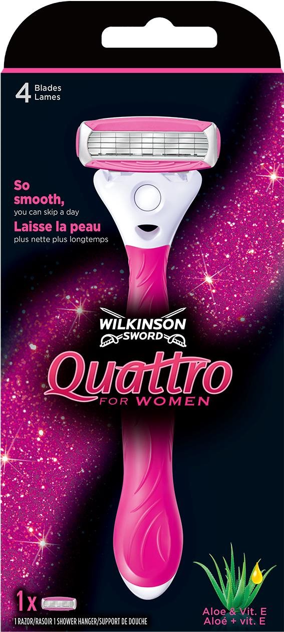 Női borotva WILKINSON Quattro for Women + 1 db pótfej
