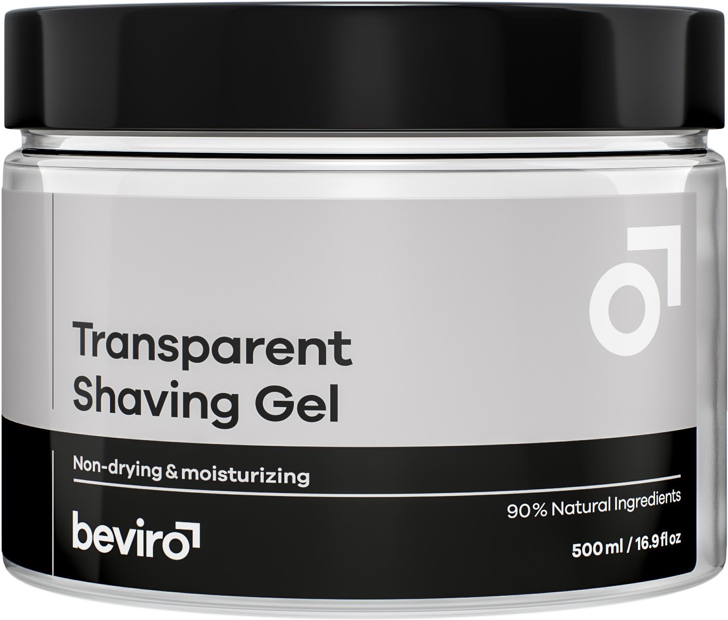 Borotvagél BEVIRO Transparent Shaving Gel 500 ml