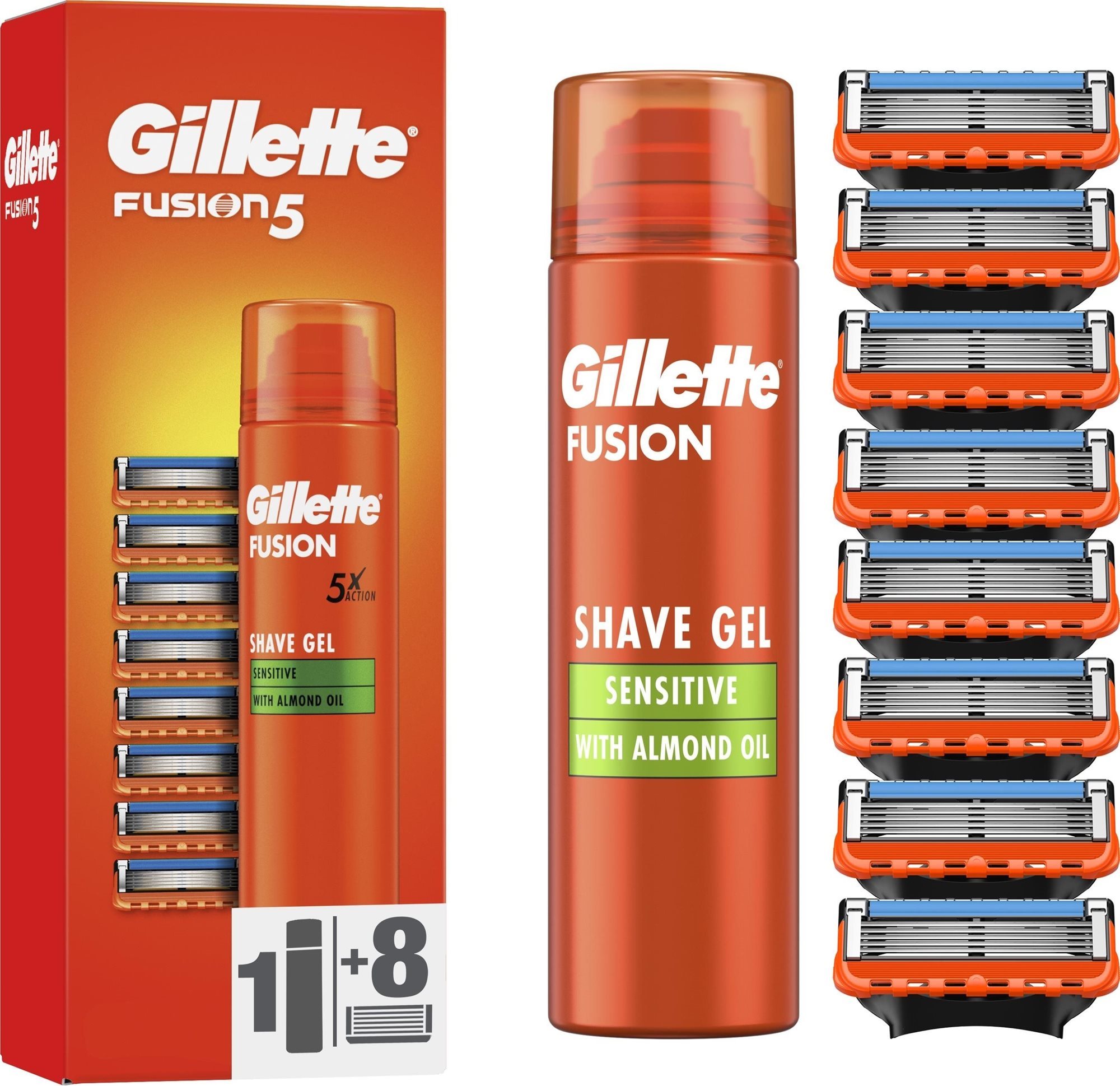 GILLETTE Fusion5 8 db + borotvagél