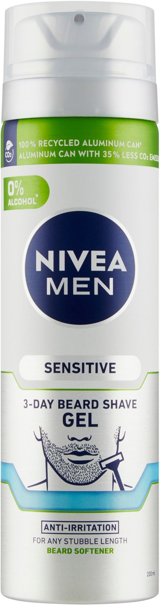 NIVEA Men 3-Day Beard Shave Gel Sensitive 200 ml