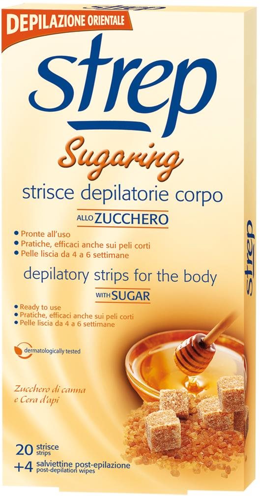 STREP Sugaring Viaszcsíkok testre 20 db