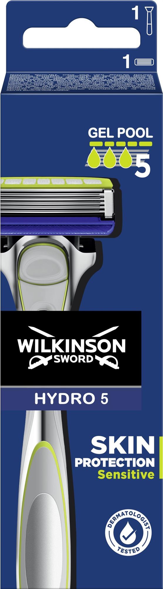 Borotva WILKINSON Hydro 5 Skin Protection Sensitive + 1 db betét