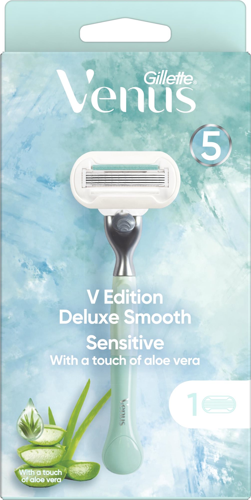 GILLETTE Venus Deluxe Smooth Sensitive + 1 db fej