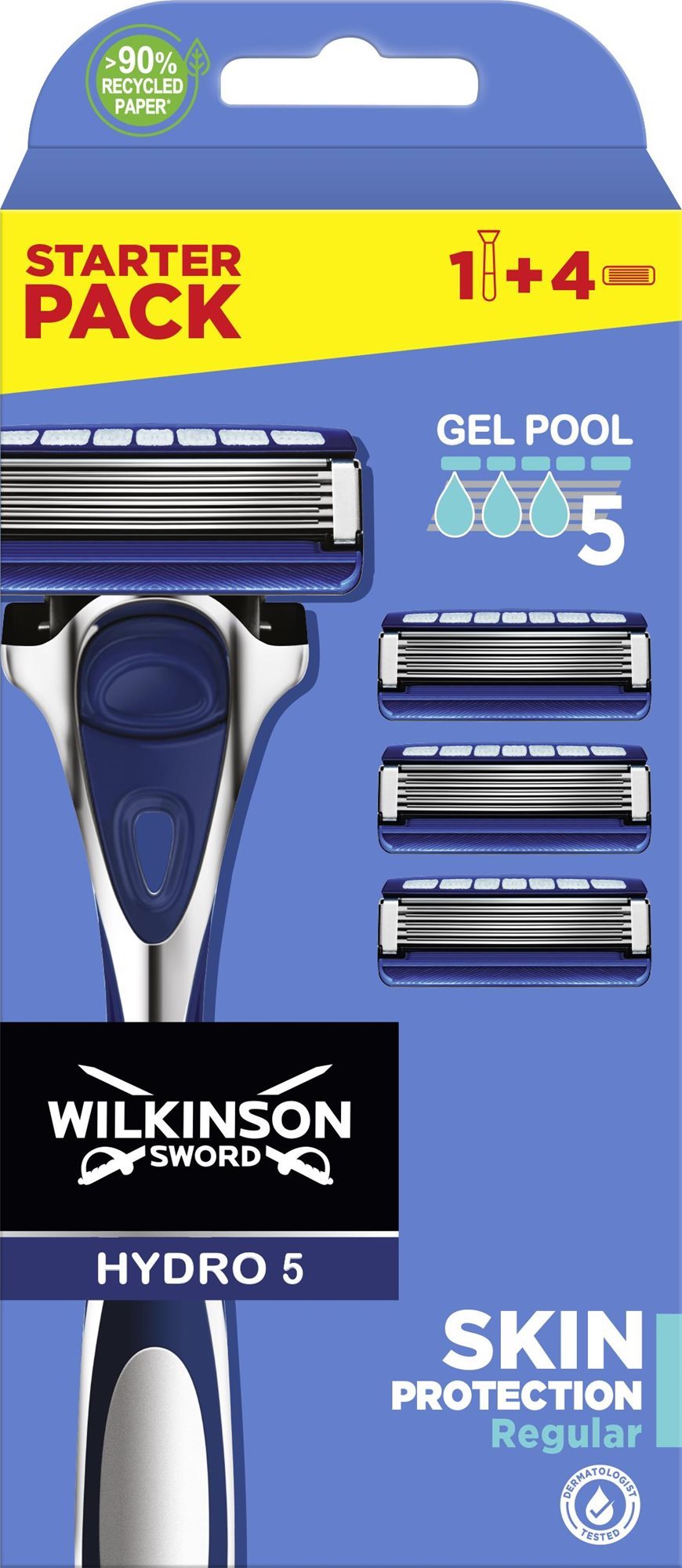 WILKINSON Hydro 5 Skin Protection borotva + 4 cserefej